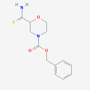 molecular formula C13H16N2O3S B1526903 Benzyl 2-carbamothioylmorpholine-4-carboxylate CAS No. 1354959-96-8