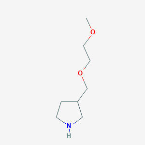 molecular formula C8H17NO2 B1526905 3-[(2-甲氧基乙氧基)甲基]吡咯烷 CAS No. 1220024-97-4