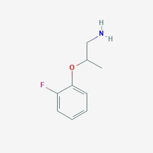 molecular formula C9H12FNO B1526908 1-[(1-Aminopropan-2-YL)oxy]-2-fluorobenzene CAS No. 883542-48-1