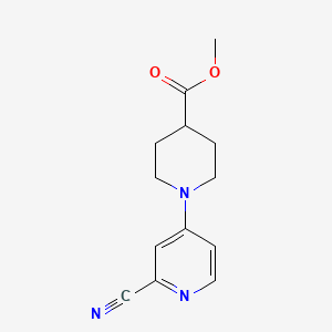 molecular formula C13H15N3O2 B1526909 Methyl 1-(2-cyanopyridin-4-yl)piperidine-4-carboxylate CAS No. 1283441-69-9