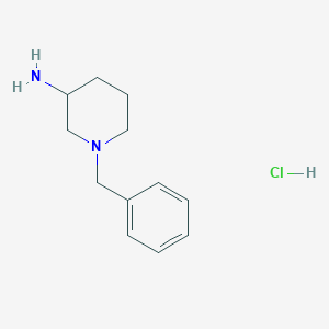 molecular formula C12H19ClN2 B1526912 1-Benzylpiperidin-3-amine hydrochloride CAS No. 368429-78-1