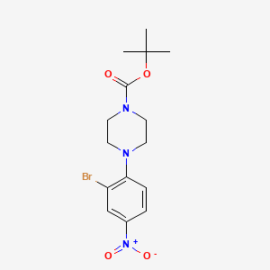 tert-Butyl 4-(2-bromo-4-nitrophenyl)piperazine-1-carboxylate