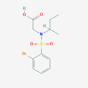 molecular formula C12H16BrNO4S B1526919 2-[N-(butan-2-yl)2-bromobenzenesulfonamido]acetic acid CAS No. 1183039-02-2