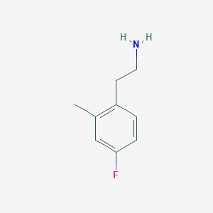 molecular formula C9H12FN B1526925 2-(4-氟-2-甲基苯基)乙基胺 CAS No. 910400-06-5