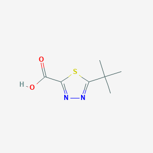 molecular formula C7H10N2O2S B15269368 5-tert-Butyl-1,3,4-thiadiazole-2-carboxylic acid 