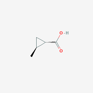 molecular formula C5H8O2 B152694 反式-2-甲基环丙烷甲酸 CAS No. 6202-94-4