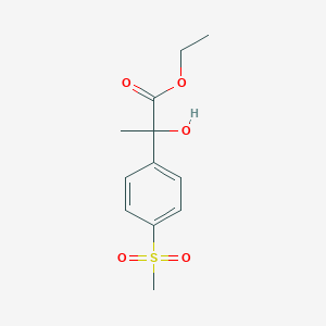 Ethyl 2-hydroxy-2-(4-methanesulfonylphenyl)propanoate