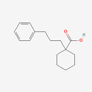molecular formula C16H22O2 B1526970 1-(3-苯丙基)环己烷甲酸 CAS No. 1226244-28-5