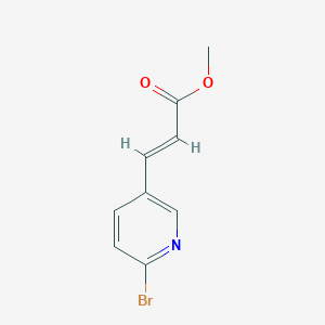 molecular formula C9H8BrNO2 B15269716 Methyl (2E)-3-(6-bromopyridin-3-YL)prop-2-enoate 