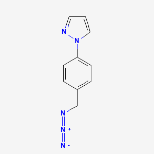 molecular formula C10H9N5 B1526973 1-[4-(azidomethyl)phenyl]-1H-pyrazole CAS No. 864528-22-3