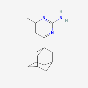 molecular formula C15H21N3 B1526975 4-(金刚烷-1-基)-6-甲基嘧啶-2-胺 CAS No. 1275402-02-2