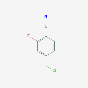 molecular formula C8H5ClFN B1526982 4-(Chloromethyl)-2-fluorobenzonitrile CAS No. 1260814-48-9