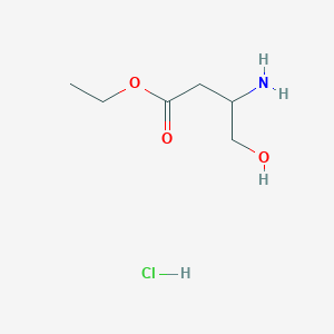 Ethyl 3-amino-4-hydroxybutanoate hydrochloride