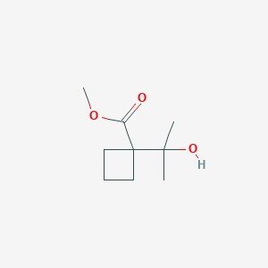 molecular formula C9H16O3 B15270027 Methyl 1-(2-hydroxypropan-2-yl)cyclobutane-1-carboxylate 