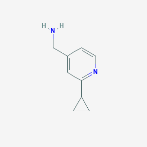 molecular formula C9H12N2 B1527005 (2-Cyclopropylpyridin-4-yl)méthanamine CAS No. 852877-61-3