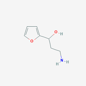 molecular formula C7H11NO2 B1527024 3-氨基-1-(呋喃-2-基)丙-1-醇 CAS No. 1082554-74-2