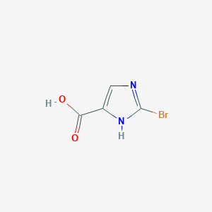 molecular formula C4H3BrN2O2 B1527029 2-溴-1H-咪唑-5-羧酸 CAS No. 944901-01-3