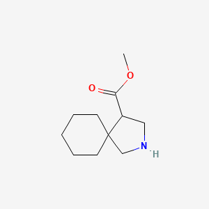 molecular formula C11H19NO2 B15270337 Methyl 2-azaspiro[4.5]decane-4-carboxylate 