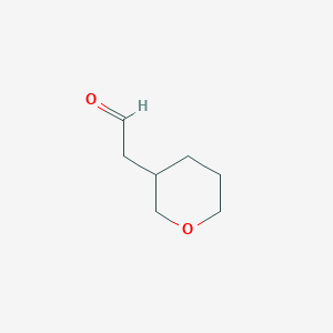 molecular formula C7H12O2 B1527034 四氢-2H-吡喃-3-基乙醛 CAS No. 1050493-75-8