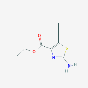 molecular formula C10H16N2O2S B15270344 Ethyl 5-tert-butyl-2-aminothiazole-4-carboxylate 