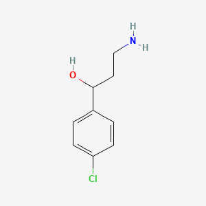 molecular formula C9H12ClNO B1527039 3-氨基-1-(4-氯苯基)丙-1-醇 CAS No. 46051-56-3