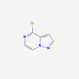 molecular formula C6H4BrN3 B1527041 4-溴吡唑并[1,5-a]吡嗪 CAS No. 1246552-49-7