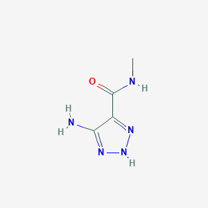 molecular formula C4H7N5O B1527043 4-氨基-N-甲基-1H-1,2,3-三唑-5-甲酰胺 CAS No. 22354-03-6