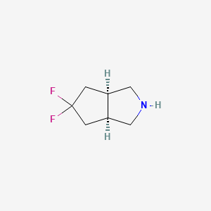 molecular formula C7H11F2N B1527044 cis-5,5-Difluorooctahydrocyclopenta[c]pyrrole CAS No. 1251007-27-8