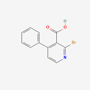 molecular formula C12H8BrNO2 B1527052 2-溴-4-苯基-烟酸 CAS No. 147078-79-3