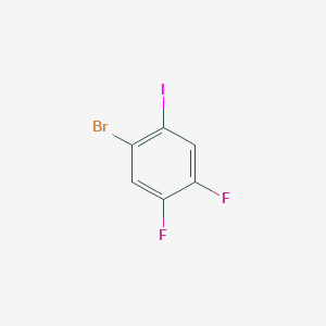 molecular formula C6H2BrF2I B1527053 1-溴-4,5-二氟-2-碘苯 CAS No. 1349718-22-4