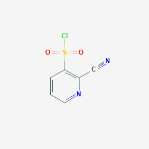 molecular formula C6H3ClN2O2S B1527055 Cloruro de 2-cianopiridina-3-sulfonilo CAS No. 1060801-06-0