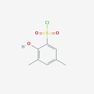 molecular formula C8H9ClO3S B1527057 2-Hydroxy-3,5-dimethylbenzene-1-sulfonyl chloride CAS No. 872277-84-4