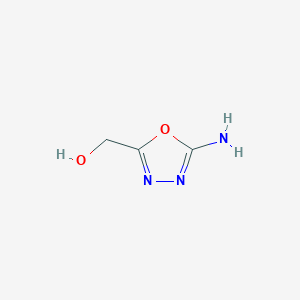 molecular formula C3H5N3O2 B1527059 (5-氨基-1,3,4-噁二唑-2-基)甲醇 CAS No. 23982-94-7