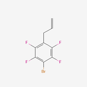 molecular formula C9H5BrF4 B1527075 1-Allyl-4-bromo-2,3,5,6-tetrafluorobenzene CAS No. 1350637-17-0