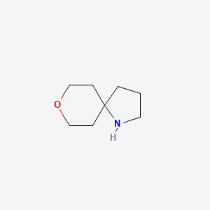 molecular formula C8H15NO B1527076 8-Oxa-1-azaspiro[4.5]decane CAS No. 51130-63-3