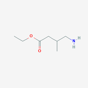 molecular formula C7H15NO2 B15270781 Ethyl 4-amino-3-methyl butanoate 