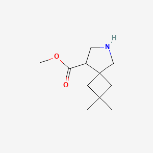 molecular formula C11H19NO2 B15270992 Methyl 2,2-dimethyl-6-azaspiro[3.4]octane-8-carboxylate 