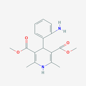 molecular formula C17H20N2O4 B015271 Dimethyl 4-(2-aminophenyl)-2,6-dimethyl-1,4-dihydropyridine-3,5-dicarboxylate CAS No. 21889-33-8