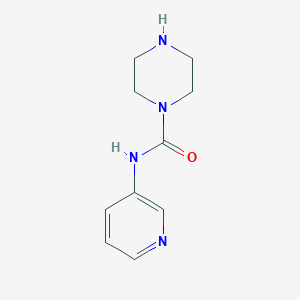 molecular formula C10H14N4O B1527100 N-(Pyridin-3-yl)piperazine-1-carboxamide CAS No. 295341-46-7