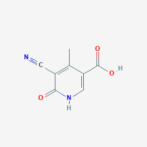 molecular formula C8H6N2O3 B1527110 5-Cyano-6-hydroxy-4-methylnicotinic acid CAS No. 1306739-55-8