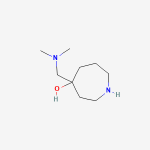 molecular formula C9H20N2O B1527111 4-[(Dimethylamino)methyl]-4-azepanol CAS No. 1308384-33-9