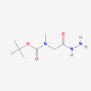 molecular formula C8H17N3O3 B1527113 tert-Butyl (2-hydrazinyl-2-oxoethyl)(methyl)carbamate CAS No. 633328-19-5