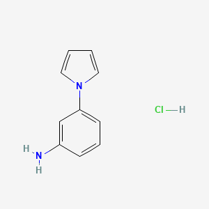 molecular formula C10H11ClN2 B1527123 Clorhidrato de 3-(1H-pirrol-1-il)anilina CAS No. 1324087-02-6