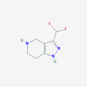 3-(Difluoromethyl)-1H,4H,5H,6H,7H-pyrazolo[4,3-c]pyridine