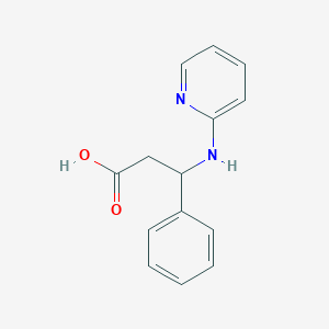 molecular formula C14H14N2O2 B1527126 Acide 3-phényl-3-(pyridin-2-ylamino)propanoïque CAS No. 1135400-24-6