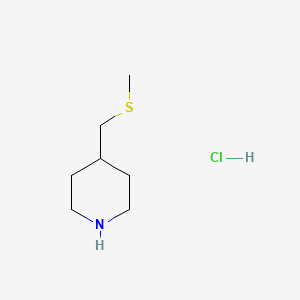 molecular formula C7H16ClNS B1527130 4-[(Methylthio)methyl]piperidine hydrochloride CAS No. 1211466-29-3