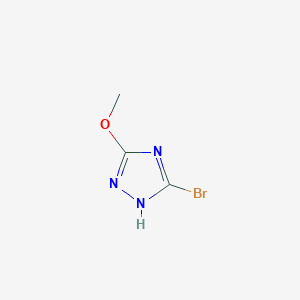 molecular formula C3H4BrN3O B1527131 3-Brom-5-Methoxy-1H-1,2,4-triazol CAS No. 15777-61-4