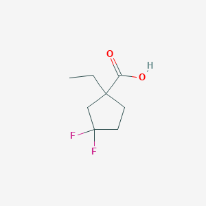 1-Ethyl-3,3-difluorocyclopentanecarboxylic acid