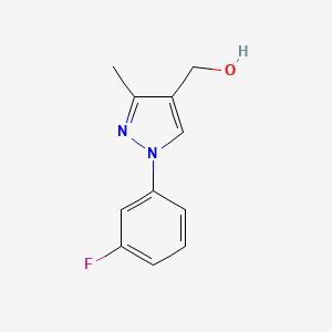 [1-(3-Fluorophenyl)-3-methyl-1H-pyrazol-4-yl]methanol