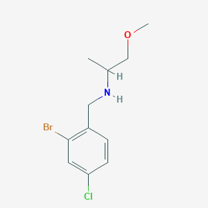 [(2-Bromo-4-chlorophenyl)methyl](1-methoxypropan-2-yl)amine